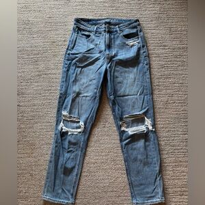 American Eagle Outfitters Women’s Distressed Mom Jeans